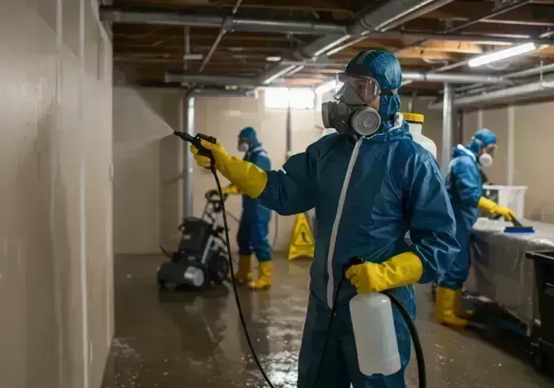 Basement Sanitization and Antimicrobial Treatment process in Hagaman, NY